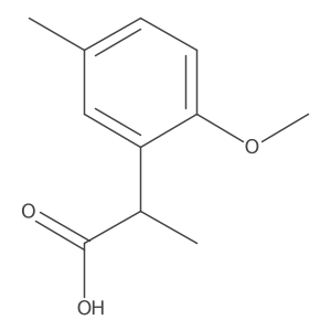 2-(2-Methoxy-5-methylphenyl)propanoic acid结构式