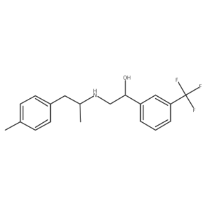 N-[2-(4-Methylphenyl)-1-methylethyl]-2-hydroxy-2-(3-trifluoromethylphenyl)ethanamine结构式