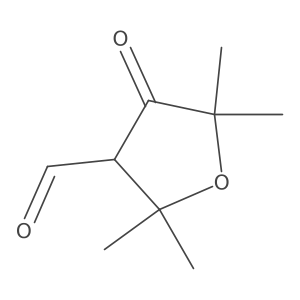 2,2,5,5-Tetramethyl-4-oxooxolane-3-carbaldehyde结构式