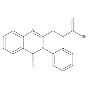 3,4-Dihydro-4-oxo-3-phenyl-2-quinazolinepropanoic acid结构式