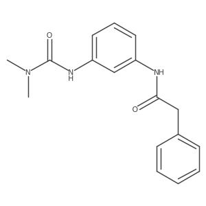 N-[3-[[(Dimethylamino)carbonyl]amino]phenyl]benzeneacetamide结构式