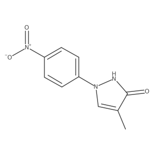 4-Methyl-1-(4-nitrophenyl)-1H-pyrazol-3-ol结构式