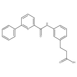 3-(3-(6-Phenylpicolinamido)phenyl)propanoic acid结构式