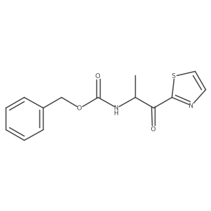 benzyl N-[1-oxo-1-(1,3-thiazol-2-yl)propan-2-yl]carbamate Structure