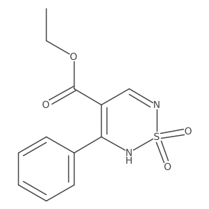 ethyl 5-phenyl-2H-1,2,6-thiadiazine-4-carboxylate 1,1-dioxide结构式