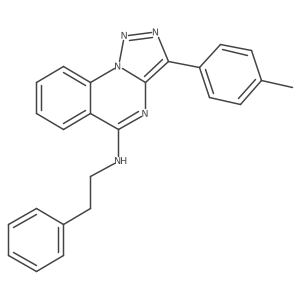 N-phenethyl-3-(p-tolyl)-[1,2,3]triazolo[1,5-a]quinazolin-5-amine Structure