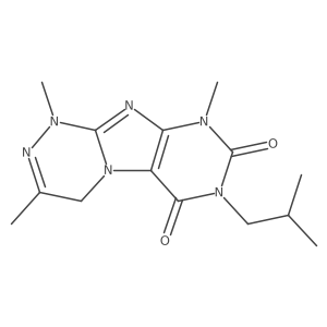 7-isobutyl-1,3,9-trimethyl-7,9-dihydro-[1,2,4]triazino[3,4-f]purine-6,8(1H,4H)-dione结构式