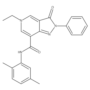 N-(2,5-dimethylphenyl)-5-ethyl-3-oxo-2-phenyl-3,5-dihydro-2H-pyrazolo[4,3-c]pyridine-7-carboxamide Structure