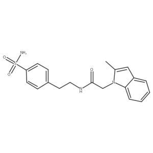 2-(2-methyl-1H-indol-1-yl)-N-[2-(4-sulfamoylphenyl)ethyl]acetamide Structure