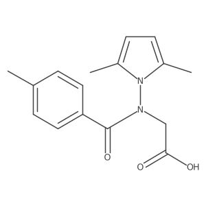 N-(2,5-Dimethyl-1H-pyrrol-1-yl)-N-(4-methylbenzoyl)glycine结构式