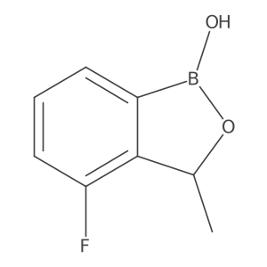 4-Fluoro-3-methylbenzo[c][1,2]oxaborol-1(3H)-ol结构式