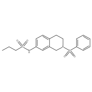 N-(2-(phenylsulfonyl)-1,2,3,4-tetrahydroisoquinolin-7-yl)propane-1-sulfonamide Structure