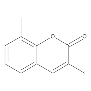 3,8-dimethyl-2H-chromen-2-one Structure