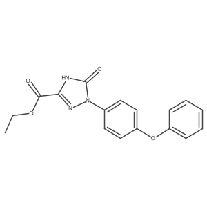 Ethyl 2,5-dihydro-5-oxo-1-(4-phenoxyphenyl)-1H-1,2,4-triazole-3-carboxylate Structure