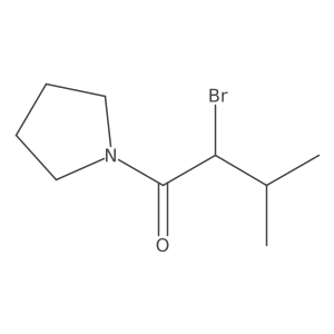 2-Bromo-3-methyl-1-(pyrrolidin-1-yl)butan-1-one Structure