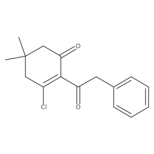 3-Chloro-5,5-dimethyl-2-(2-phenylacetyl)-2-cyclohexen-1-one Structure