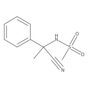 N-[1-cyano-1-phenylethyl]methanesulfonamide Structure
