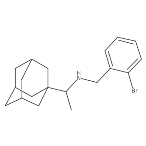 N-[(2-Bromophenyl)methyl]-I+/--methyltricyclo[3.3.1.13,7]decane-1-methanamine结构式