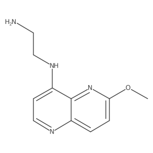 N1-(6-methoxy-[1,5]naphthyridin-4-yl)-ethane-1,2-diamine Structure