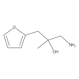 1-Amino-3-(furan-2-yl)-2-methylpropan-2-ol结构式