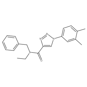 N-benzyl-1-(3,4-dimethylphenyl)-N-ethyl-1H-1,2,3-triazole-4-carboxamide Structure