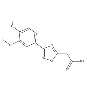 2-[3-(3,4-Dimethoxyphenyl)-1,2,4-oxadiazol-5-yl]ethanethioamide结构式