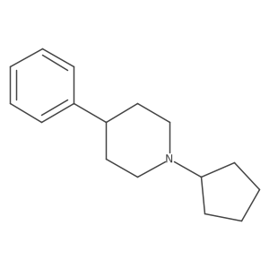 1-Cyclopentyl-4-phenylpiperidine Structure