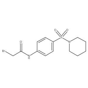 2-Bromo-N-[4-(1-piperidinylsulfonyl)phenyl]-acetamide Structure