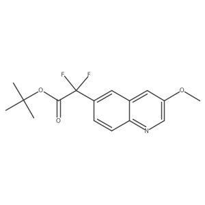 Tert-butyl 2,2-difluoro-2-(3-methoxyquinolin-6-yl)acetate Structure