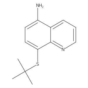 8-[(1,1-Dimethylethyl)thio]-5-quinolinamine结构式