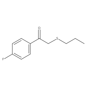 1-(4-Fluorophenyl)-2-(propylthio)ethan-1-one结构式