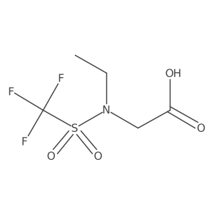 N-ethylperfluoromethane sulfonamido acetic acid Structure