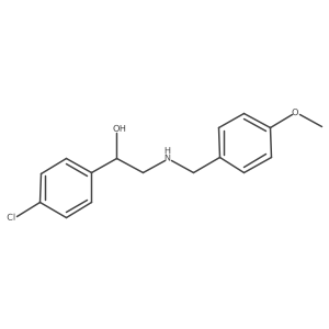1-(4-Chlorophenyl)-2-{[(4-methoxyphenyl)methyl]amino}ethan-1-ol结构式