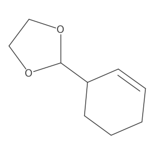 2-(2-Cyclohexen-1-yl)-1,3-dioxolane结构式