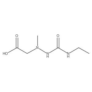 2-(2-(Ethylcarbamoyl)-1-methylhydrazinyl)acetic acid Structure
