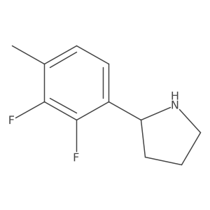 (S)-2-(2,3-Difluoro-4-methylphenyl)pyrrolidine Structure