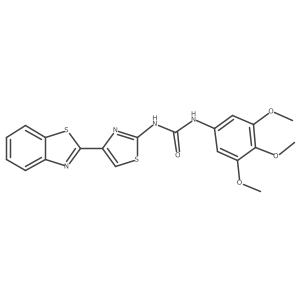 1-(4-(Benzo[d]thiazol-2-yl)thiazol-2-yl)-3-(3,4,5-trimethoxyphenyl)urea结构式