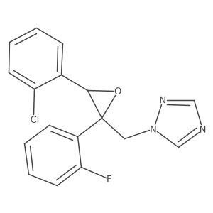 rac-1-{[(2R,3S)-3-(2-chlorophenyl)-2-(2-fluorophenyl)oxiran-2-yl]methyl}-1H-1,2,4-triazole结构式