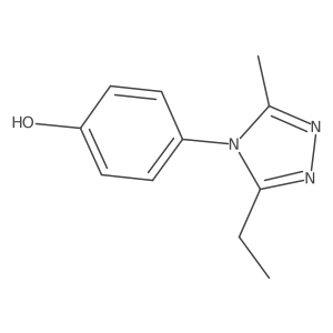 4-(3-Ethyl-5-methyl-4H-1,2,4-triazol-4-yl)phenol结构式