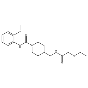 4-((2-ethoxyacetamido)methyl)-N-(2-methoxyphenyl)piperidine-1-carboxamide Structure