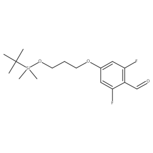 4-(3-(Tert-butyldimethylsilyloxy)propoxy)-2,6-difluorobenzaldehyde Structure