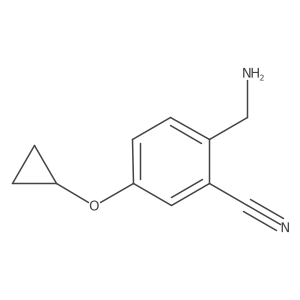 2-(Aminomethyl)-5-cyclopropoxybenzonitrile Structure