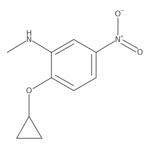2-Cyclopropoxy-N-methyl-5-nitroaniline结构式