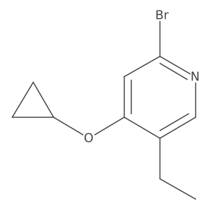 2-Bromo-4-cyclopropoxy-5-ethylpyridine Structure