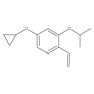 5-Cyclopropoxy-3-isopropoxypicolinaldehyde Structure