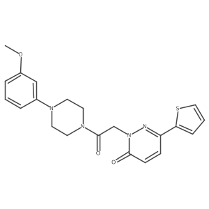 2-{2-[4-(3-methoxyphenyl)piperazino]-2-oxoethyl}-6-(2-thienyl)-3(2H)-pyridazinone Structure