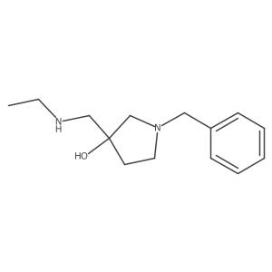 1-Benzyl-3-ethylaminomethyl-3-hydroxypyrrolidine Structure