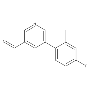 5-(4-Fluoro-2-methylphenyl)pyridine-3-carbaldehyde Structure
