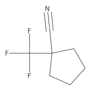 1-(Trifluoromethyl)cyclopentane-1-carbonitrile Structure