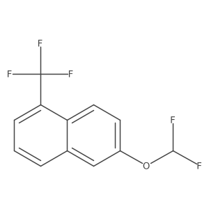 2-(Difluoromethoxy)-5-(trifluoromethyl)naphthalene Structure